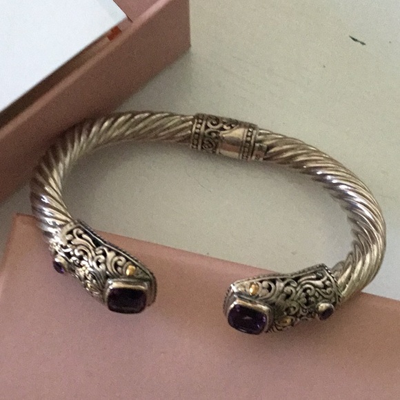 Novica Amethyst and Silver bracelet - Picture 4 of 4